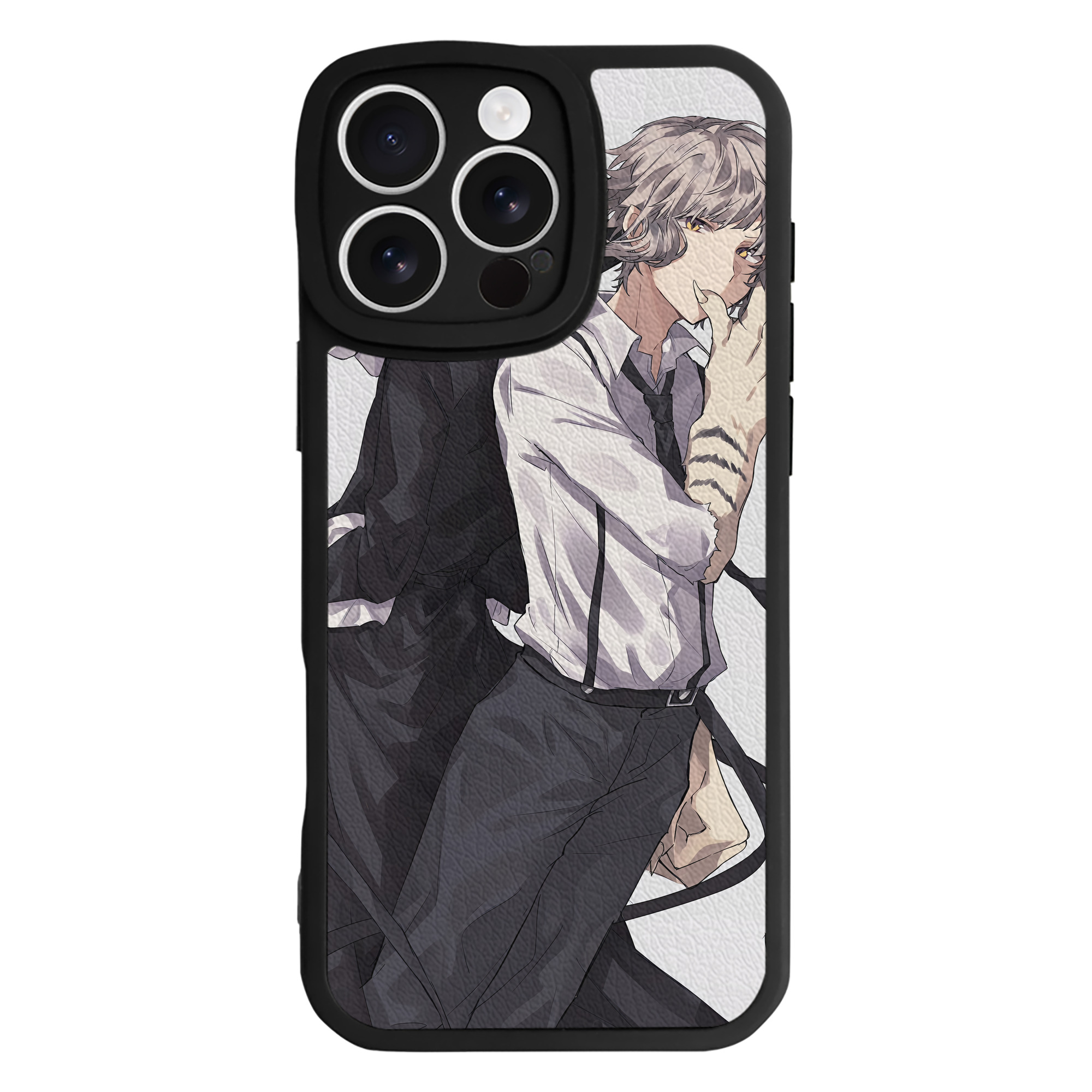 （画像用） 文豪ストレイドッグス Bungo Stray Dogs 【iPhone 16シリーズ対応】シリコンスマホケース（レザー調） 材質：シリコン